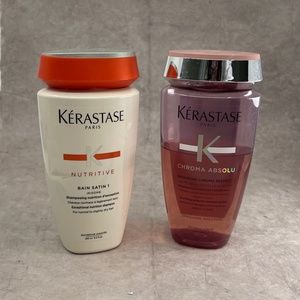 Kerastase Shampoo, Nutritive and Chroma Absolu, partially used